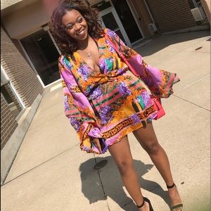 Colorful dress. Worn once